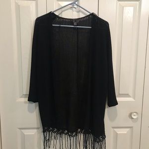 Forever 21 woven black cardigan